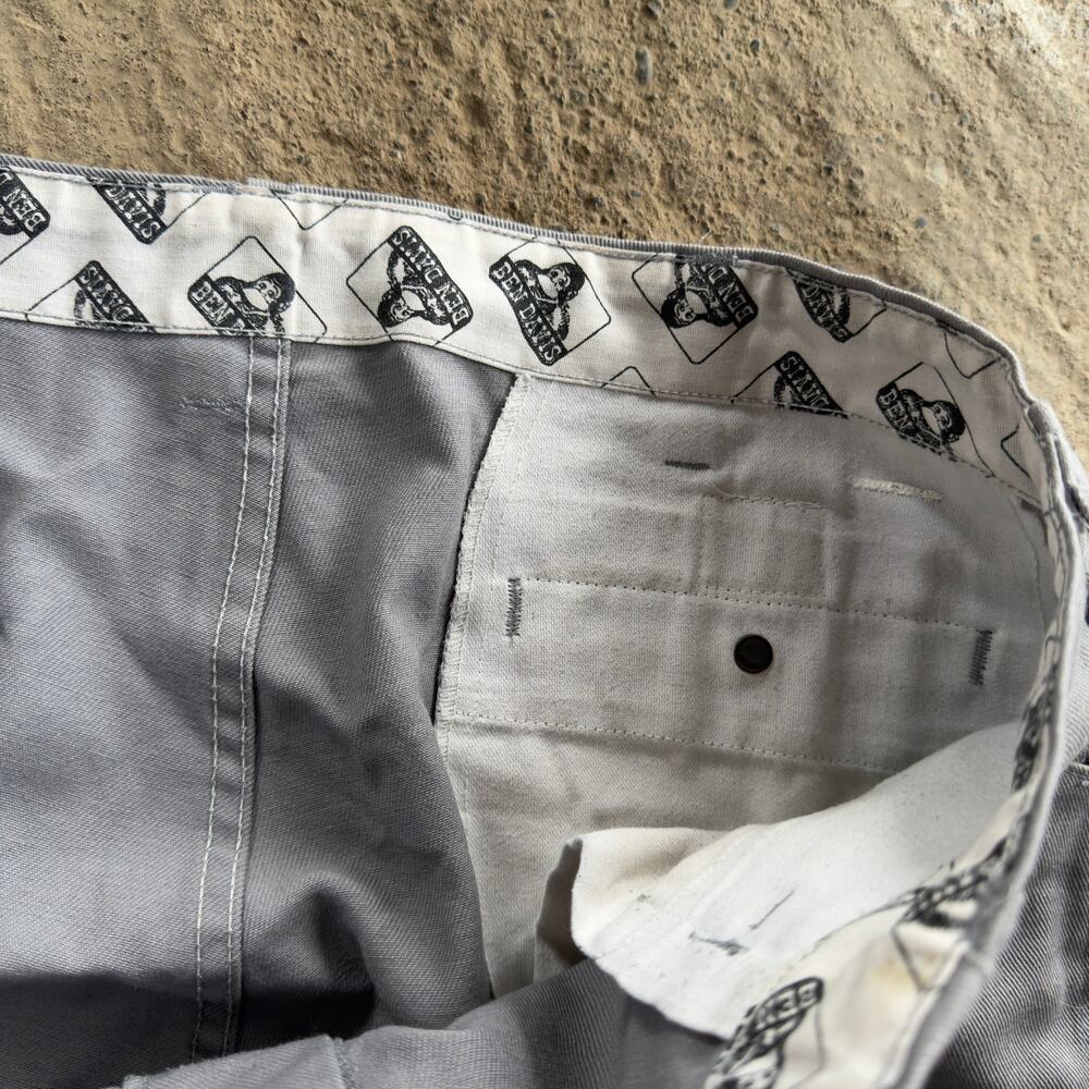 VTG Ben Davis Frisko Pants Mens 38 (Fit 38x30) Gray Wide Leg Baggy Made USA - Picture 4 of 6